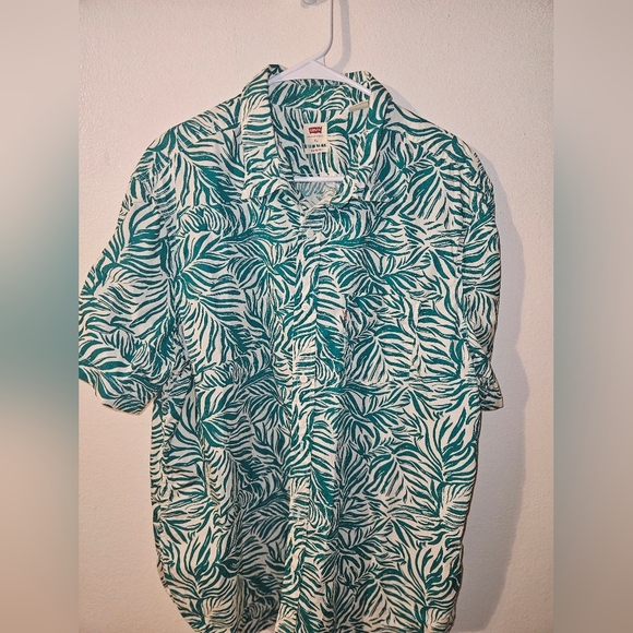 Levi Mens Button Up Short Sleeve Shirt Size Xl - Picture 1 of 8